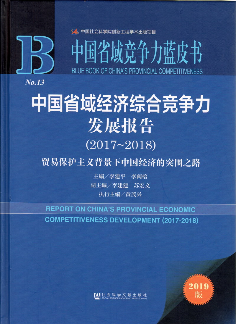 白虎穴被后入中国省域经济综合竞争力发展报告（2017-2018）